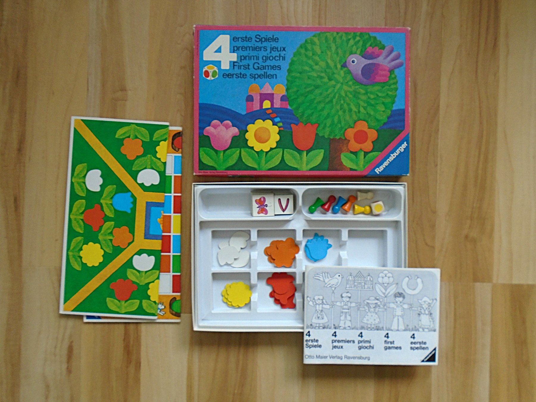 Ravensburger Giochi: 4 erste Spiele / Ravensburger 1974 – Usato da Pfeffingen venduto da Elfenstein 1
