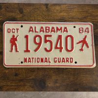 🇺🇸 1984 Autoschild, Alabama 19540 - NATIONAL GUARD