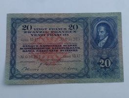 ++ 20.- Franken 4. Dez. 1942