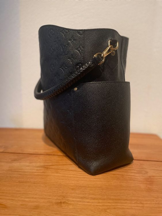 LOUIS VUITTON Femme Melie Hobo Empreinte en Cuir en Noir