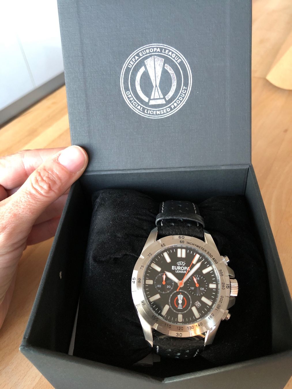 Jacques Lemans Orologi: UEFA EL-101A Jaques Lemans Chronograph – Nuovo e nell'imballaggio originale da Zürich venduto da spiidpta 1