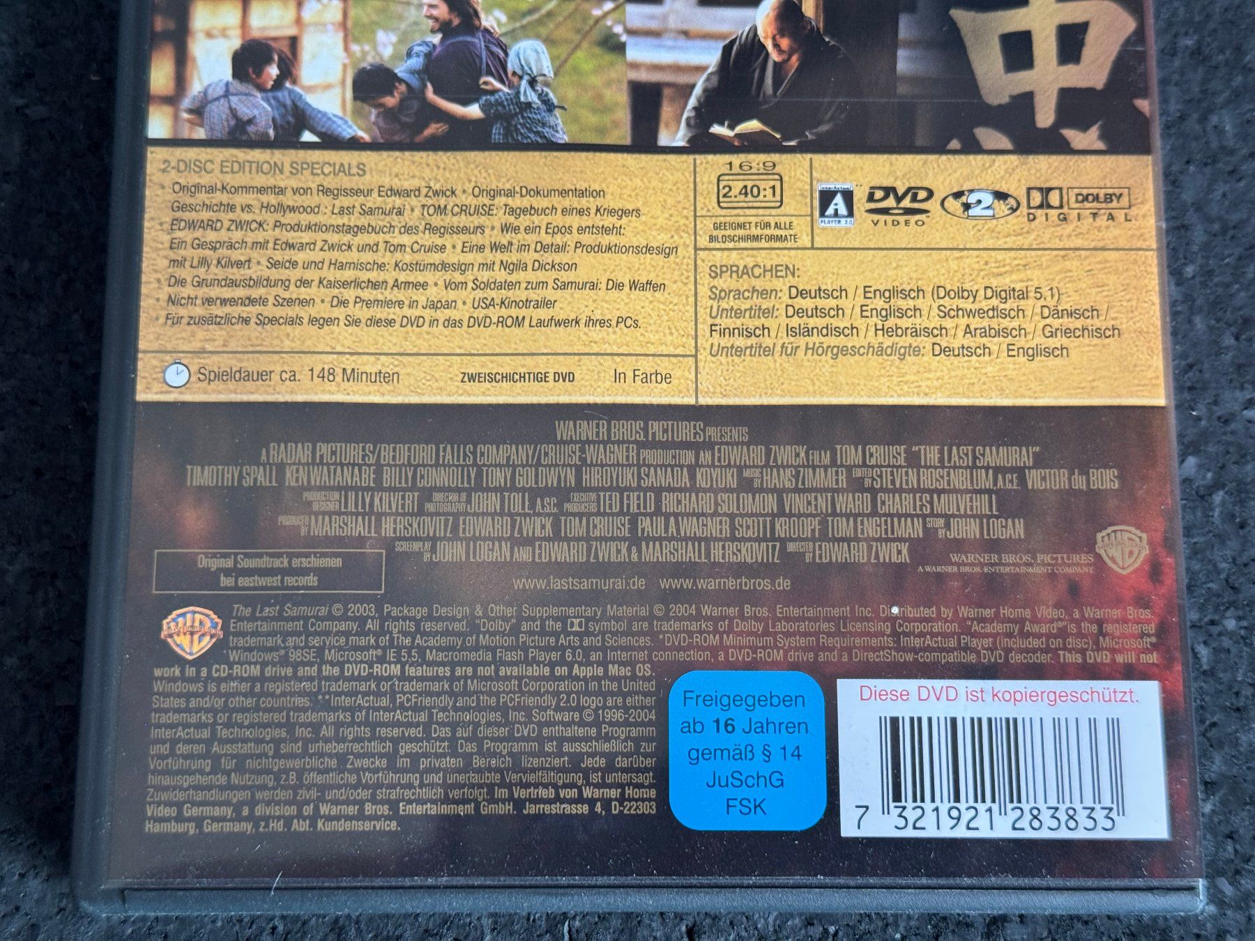 Tutti i DVDs: Last Samurai 2 Disc Edition DVD DE/EN Tom Cruise – Usato da Fribourg venduto da tschjoly 3