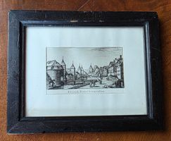 Zürich „Fröschengraben“ – historische Stadtansicht – gerahmt