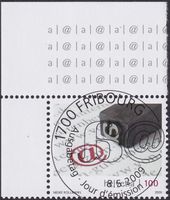 2009, Nr.1311 "Internet" +Ersttag-Voll-O+ ECKTABS. FRIBOURG