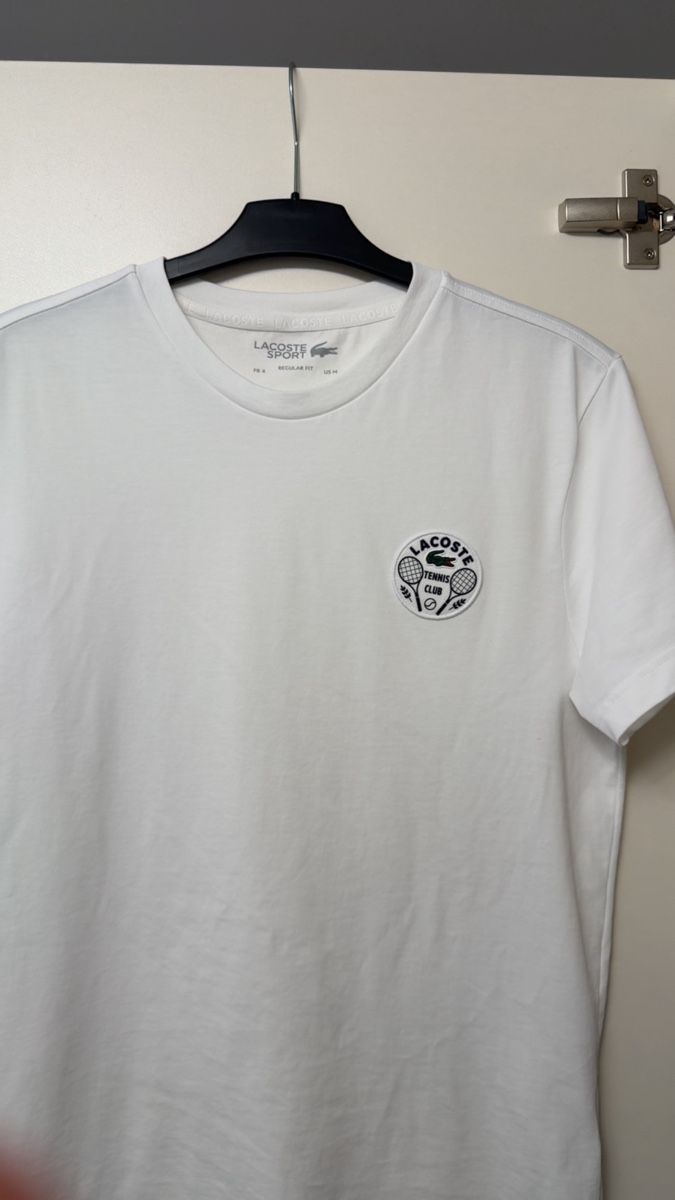 Lacoste T-shirt: T-Shirt Lacoste Héritage Badge – Nuovo (secondo la descrizione) da Steinhausen venduto da Albin6312