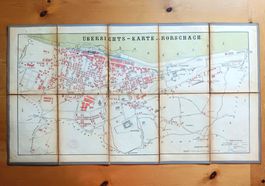 Karte Uebersicht Stadtplan Rorschach - Stempel Hotel Bodan