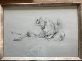 Bleistiftzeichnung von E. Meier, datiert 84!