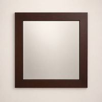 Miroir design 75×75  cadre chêne wengé | Paul Yanacopoulos