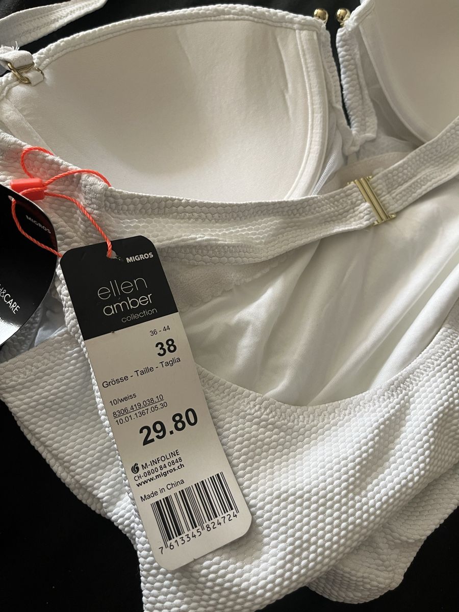 Maillots de bain & Bikinis: Badeanzug und Bikini-Oberteil weiss neu – Neuf (Voir description) à Olten par sae_82z2 3
