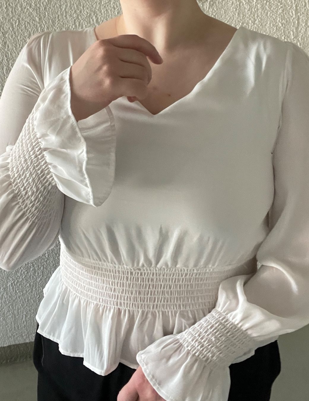 Camicette: Schöne elegante weisse Bluse – Nuovo (secondo la descrizione) da Rapperswil SG venduto da Letas_closet 1