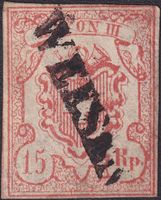 Rayon III, Nr.20 T.4 UL-I, Balken-Stempel WEESEN (SG) ab 1.-
