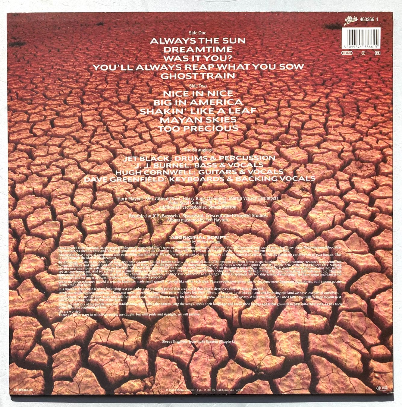 Vinyles: THE STRANGLERS - DREAMTIME – D'occasion à Poliez-Pittet par Newtown-Records 1