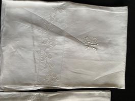 2 Kissenbezüge mit Muster & Monogramm