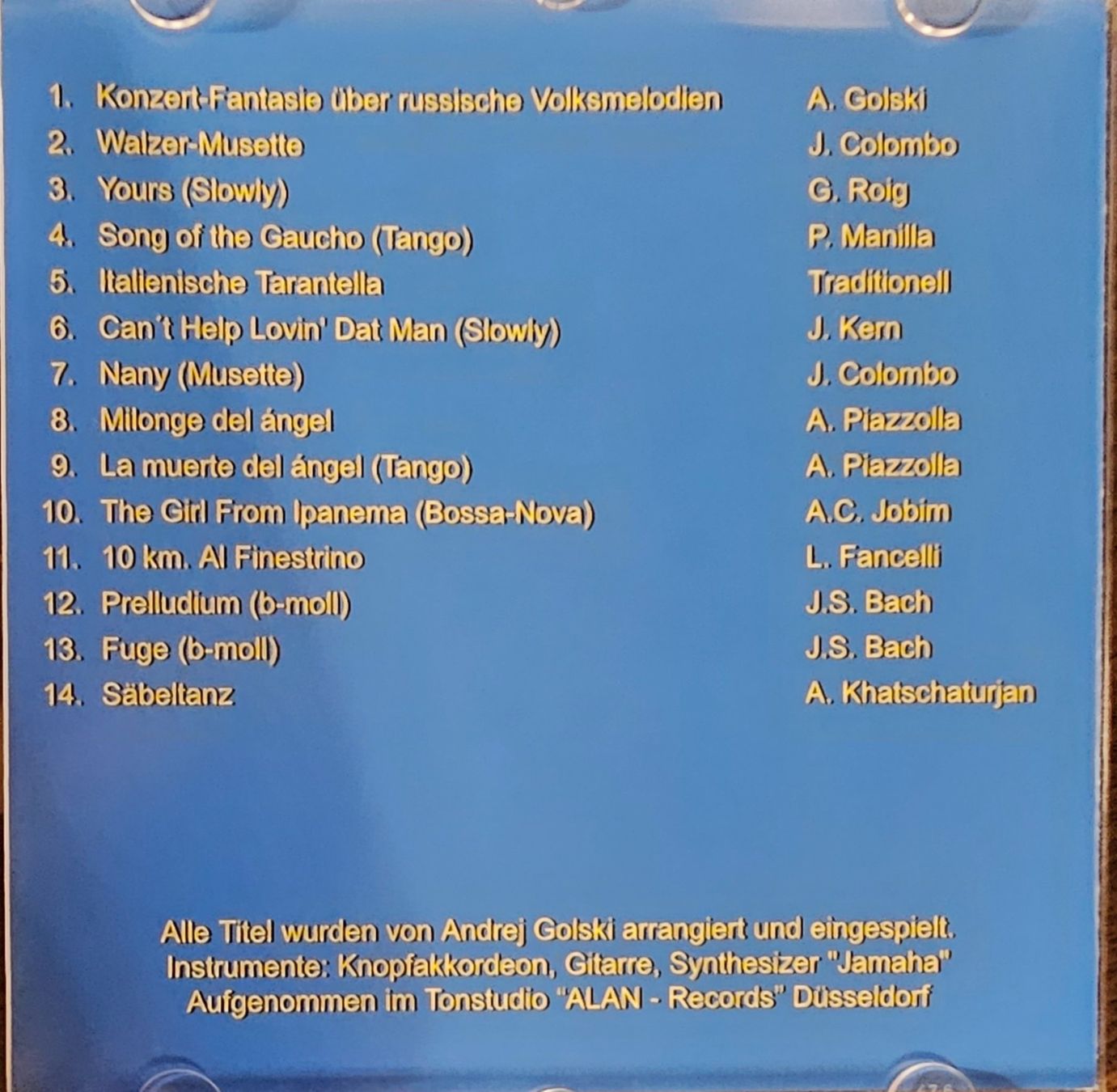 CD: Andrej Golski - Akkordeon, Gitarre... – Usato da Wahlen b. Laufen venduto da Cg10 2