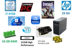 PC HP Gaming Z2 G4 16GB 512GB SSD 1TB GTX 1060  Win11