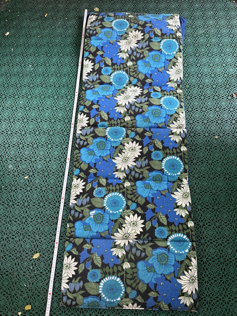 Sedie a sdraio: Retro Liegestuhlunterlage, blau gemustert, 70er – Usato da Zürich venduto da Chaeffeler 1
