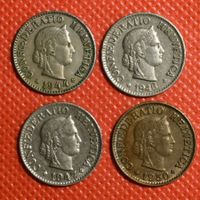 10 Rp. Lot  1944, 1946, 1947, 1950 (C135)