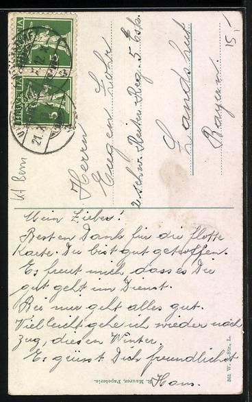 Cartoline postali: AK Utzenstorf, Schloss Landshut – Usato da Berlin venduto da bartko-reher 1