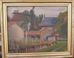 Pierre MONAY (1896-1974)village et vigne