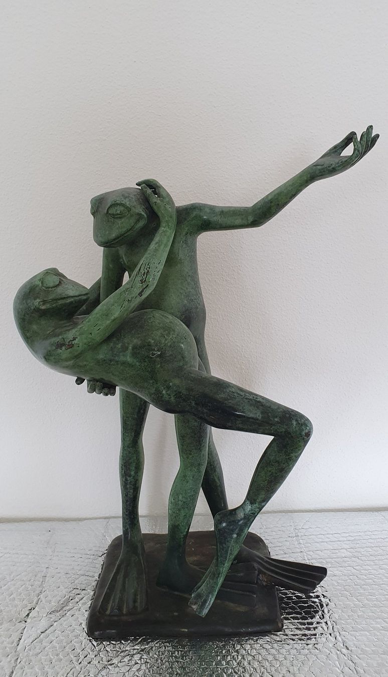 Statuette: Bronce Figur Frosch – Usato da Greppen venduto da hploetscher