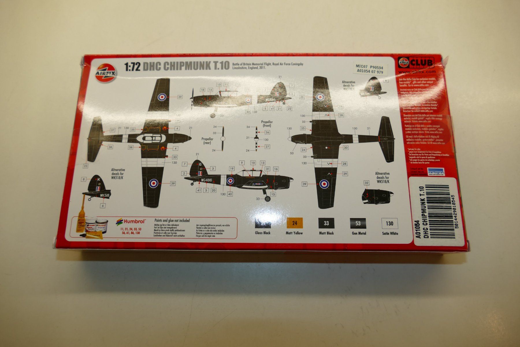 Airfix Kit di modellismo & Modellini statici: Airfix 1:72: DHC Chipmunk T.10 – Nuovo (secondo la descrizione) da Niederhasli venduto da rail-duerst 3