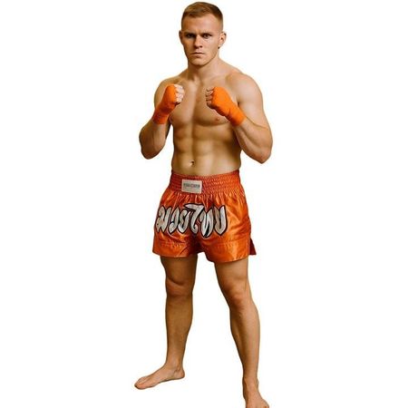 FIGHTERS - Muay Thai Shorts Orange / Small bis XL