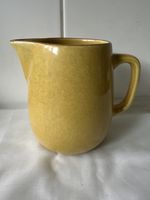 Rössler Vintage Krug, gelbe Keramik, 065, Retro Look