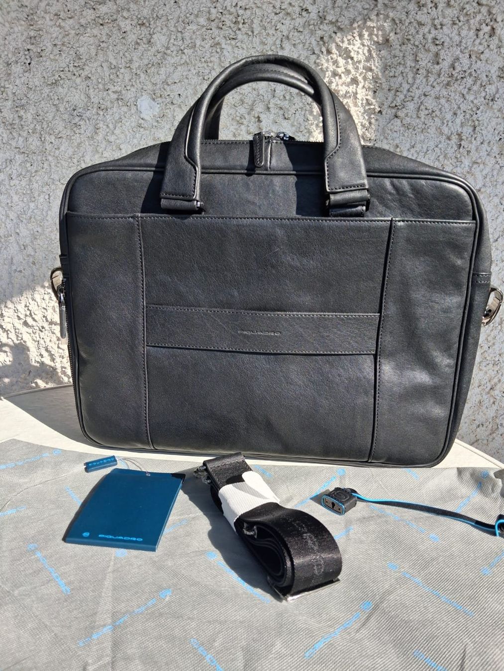 PIQUADRO - Black Square nero Herren Akten/Laptop Ledertasche (Neu und ...