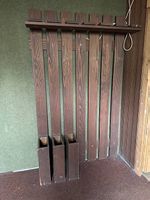 Retro Wandgarderobe mit Ablage + Schirmständer