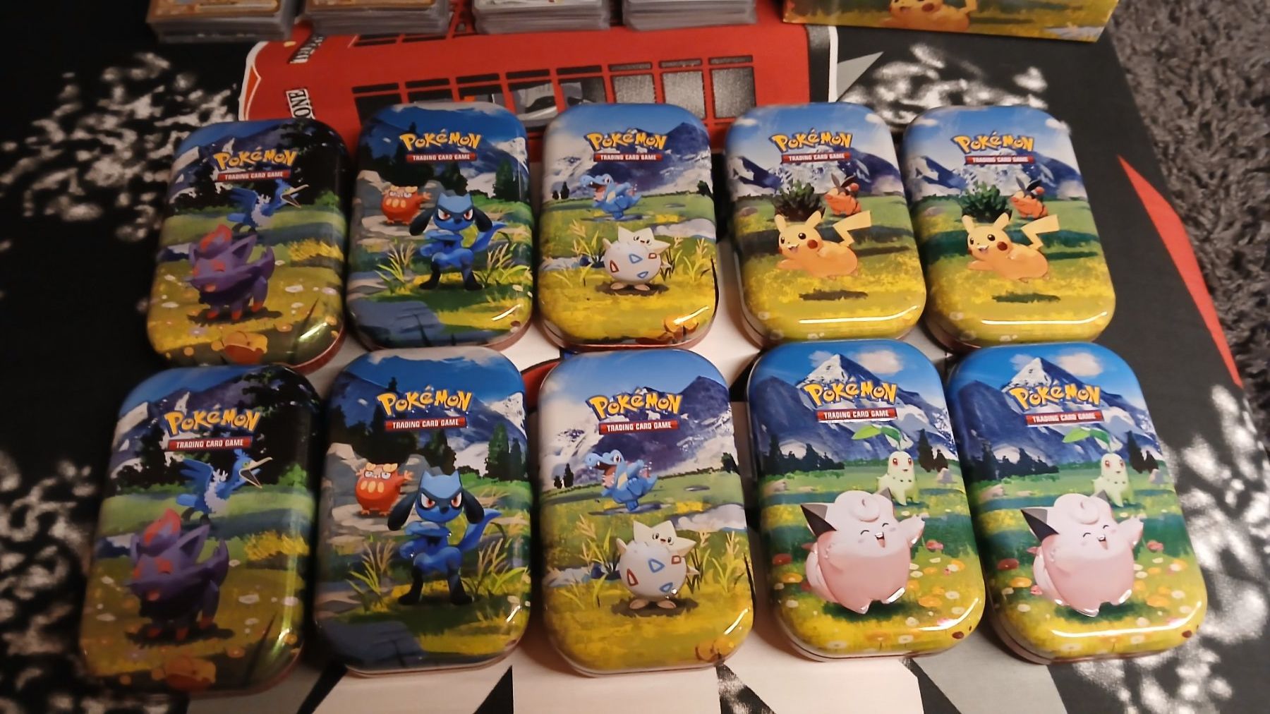 Pokémon Carte collezionabili: Empty Mini Tins Display Pokemon – Usato da Condémines (Nendaz venduto da Dr.Sub 4
