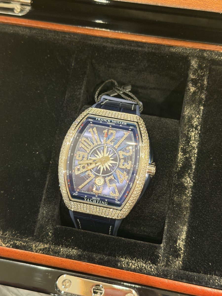 Franck Muller Montres: Franck Muller Yachting Custom Diamonds Full Set – D'occasion à Cressier NE par mat_h76s 1
