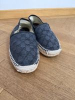 Scarpe Gucci espadrillas tela GG blu taglia 39 usato