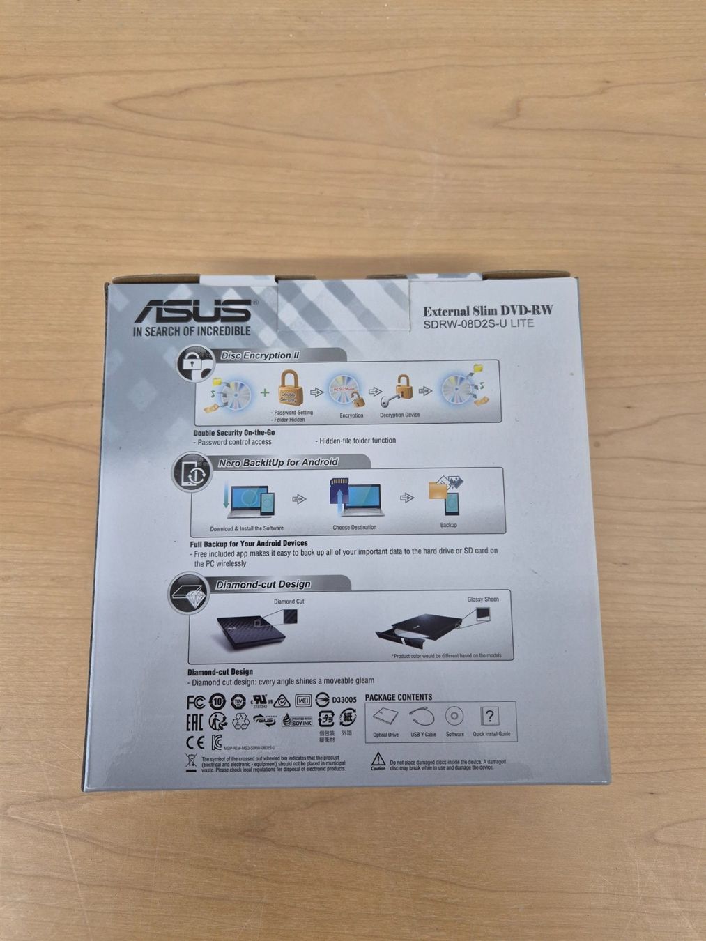 Tutti i DVDs: DVD-RW  Brenner Asus SDRW-08D2S-U – Usato da Elgg venduto da computerbrocki 1