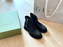 Gucci GG Leder Boots schwarz (Gr. 41) – nur 1–2x getragen