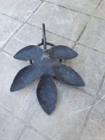 Support feuille fer forgé décoratif artisanal 40-60 caractèr