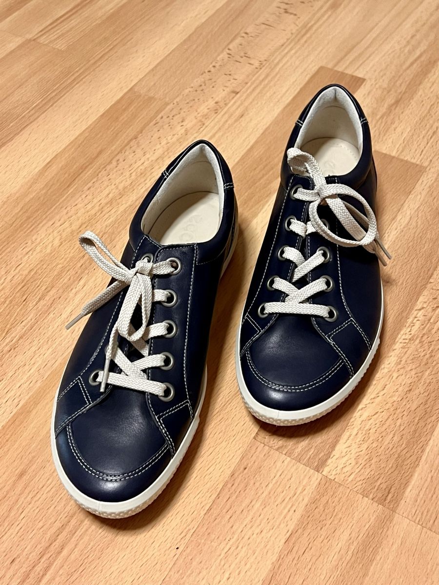 Ecco Scarpe da donna: Ecco Sneaker Gr. 40, Dunkelblau, Leder, Neu – Nuovo e nell'imballaggio originale da Hinwil venduto da Hiwi5