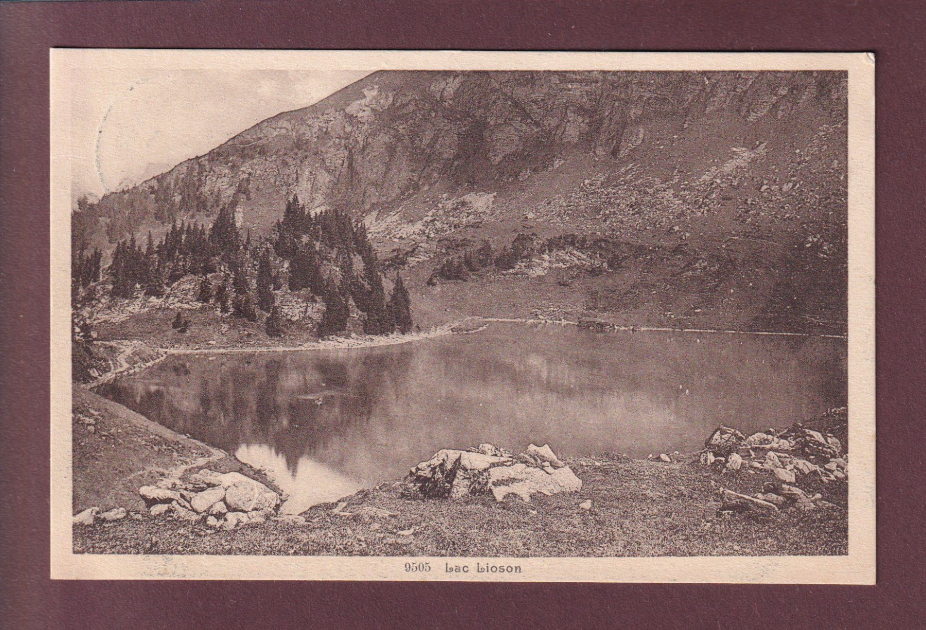 Cartoline postali: LAC LIOSON - 1924 – Usato da Pully venduto da nicecards
