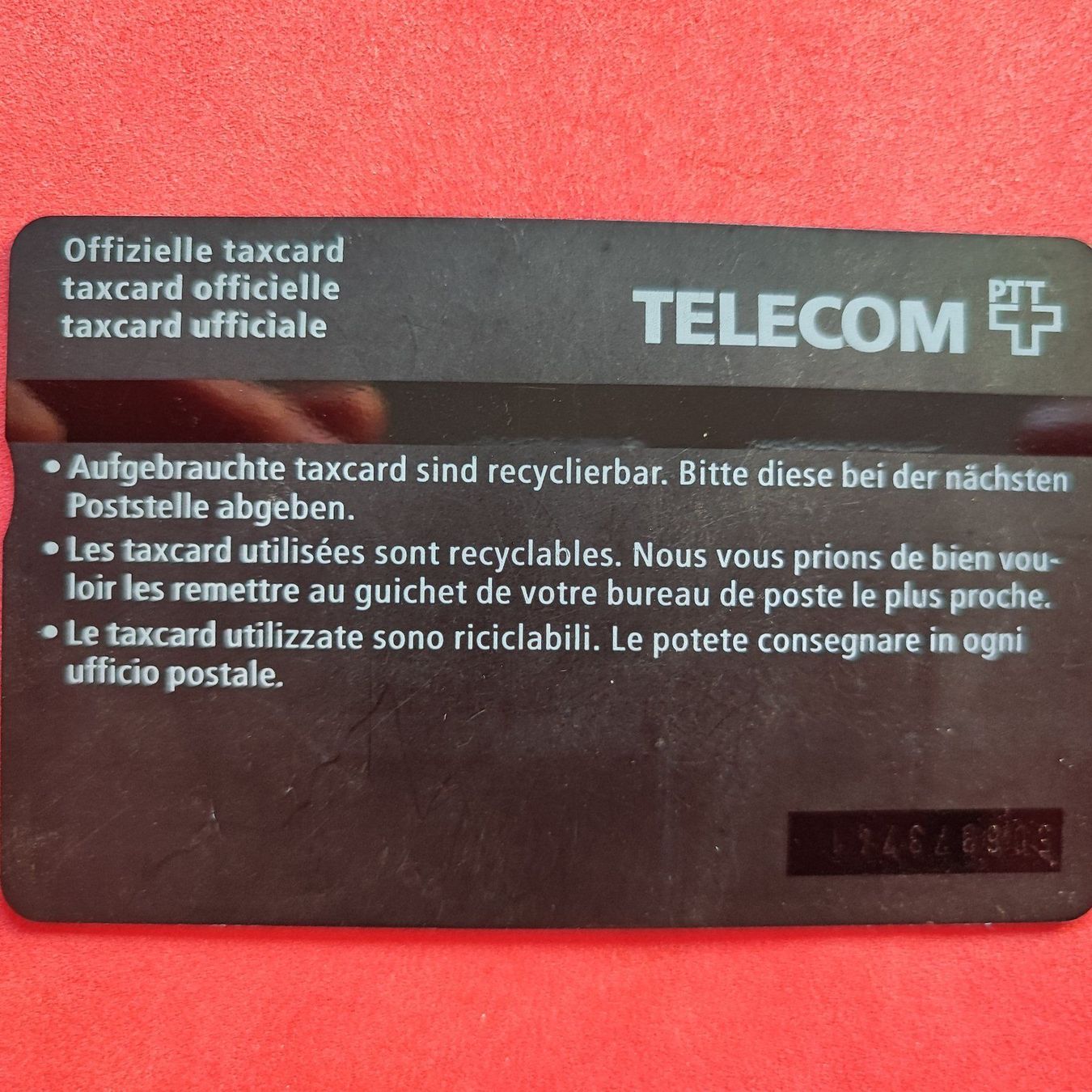 Schede telefoniche: Taxcard – Usato da Dübendorf venduto da kb86_MOVIE 1