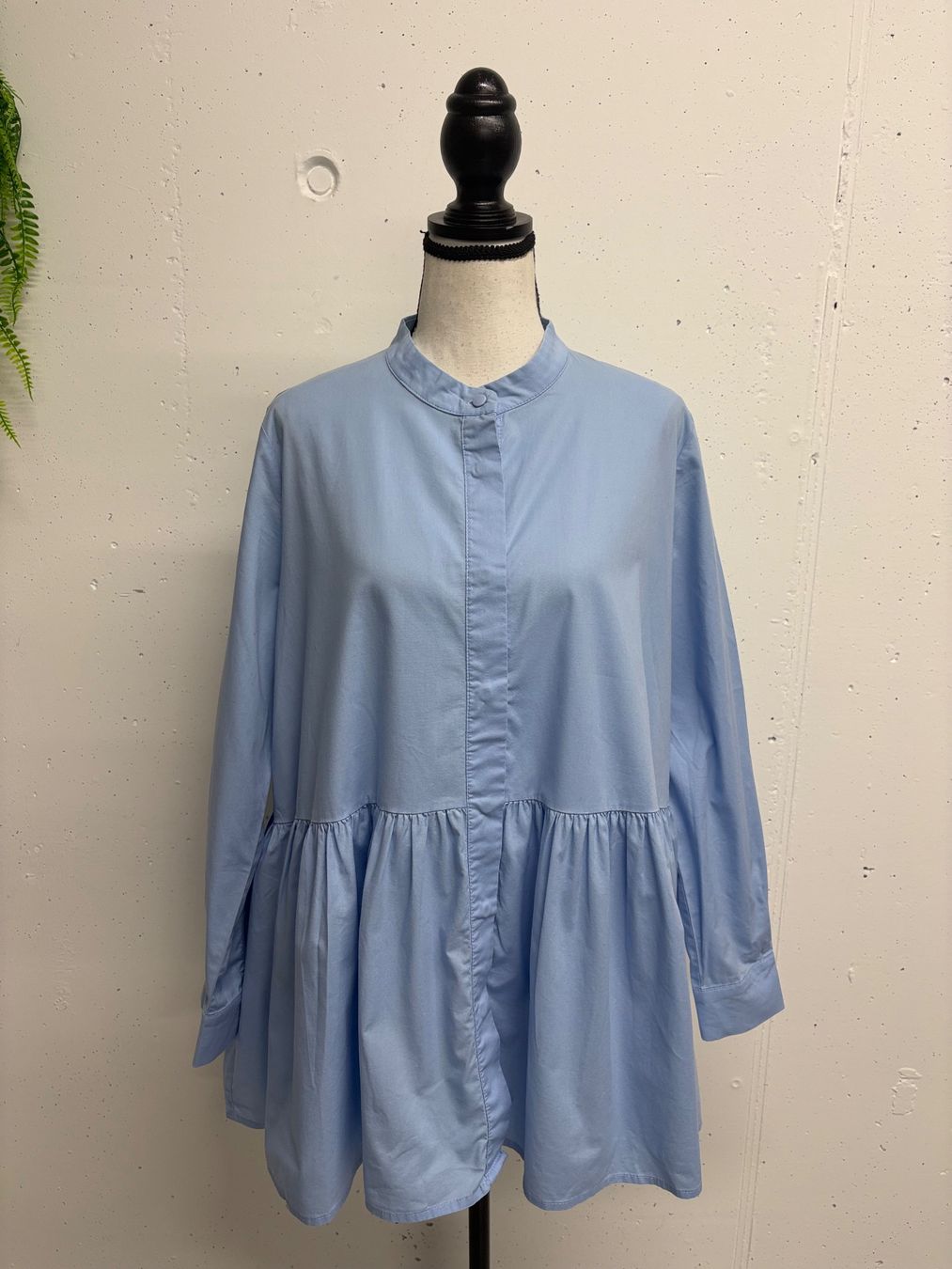 Camicette: Lange Bluse von Motel hellblau Gr. M Baumwolle – Nuovo (secondo la descrizione) da Regensdorf venduto da secondchancefashion