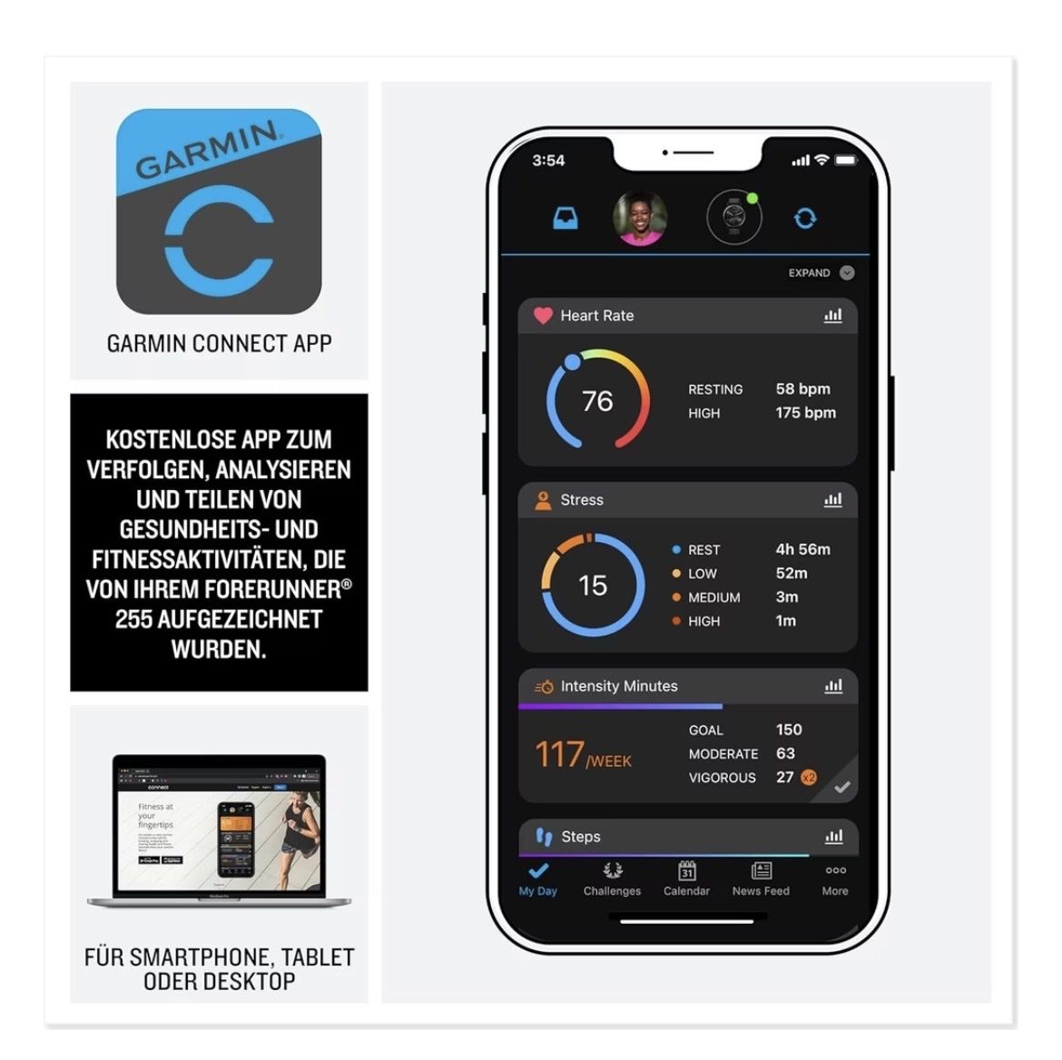 Garmin Smartwatch: Garmin Forerunner 255 - Top Zustand! – Usato da Niederbipp venduto da Wilma_ruhe 3
