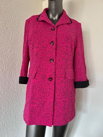 Klassisches Blazer Jacke Damen Rosa Gr M