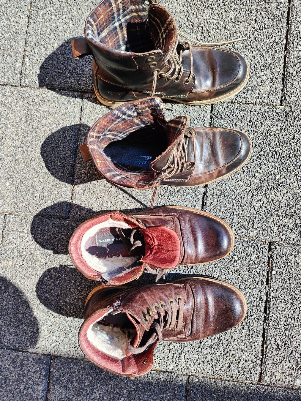 Herrenschuhe: 2 Herbstschuhe Leder Warren&Parker Gr. 40 – Gebraucht aus Mels von velo-city 1