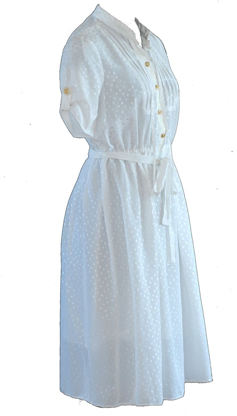 Robes: Robe en soie blanche, taille S – D'occasion à Clarens par alice_merveilles 1