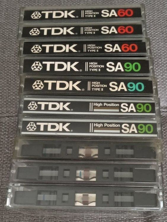 TDK - 10 x cassettes MC - SA90 / SA60 - made Japan (Gebraucht) in Le ...