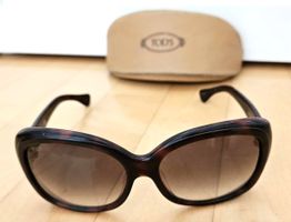 TOD'S Sonnenbrille Damen Braun Schildpatt mit Etui