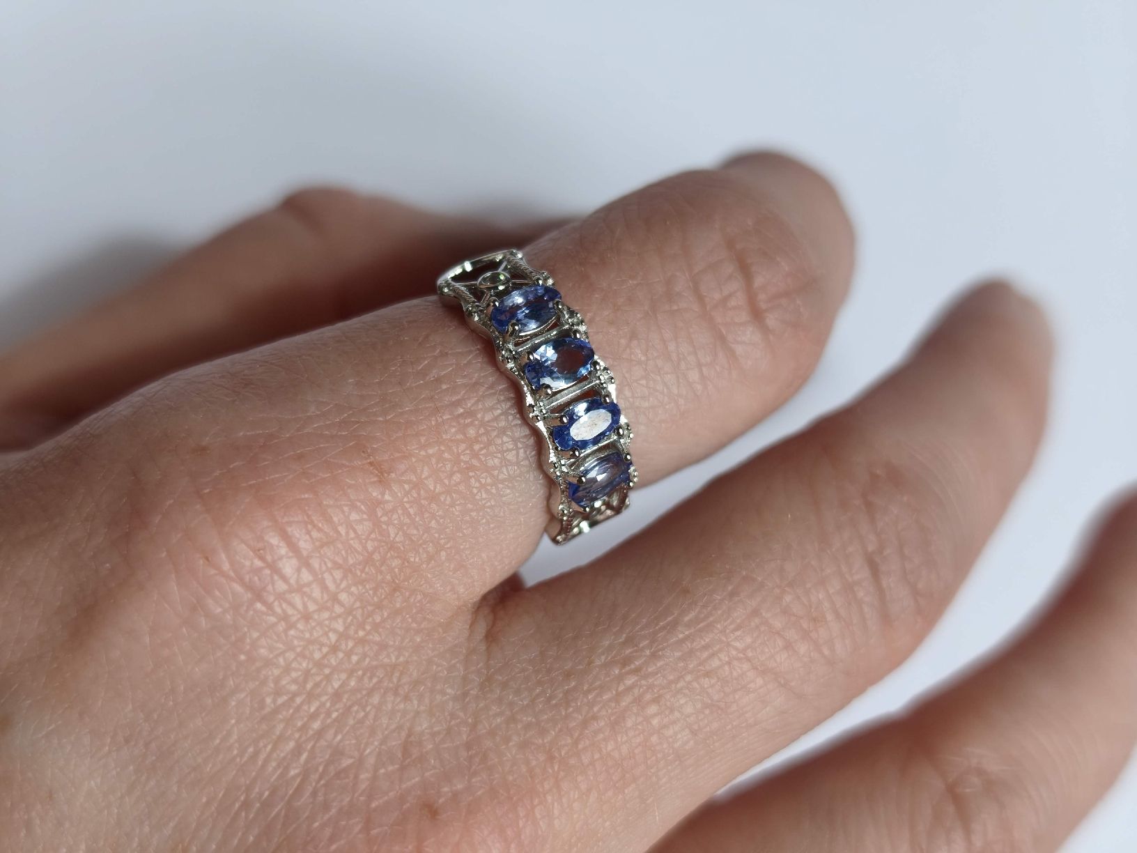 Anelli: Tansanit Ring 925 Silber Grösse verstellb – Nuovo (secondo la descrizione) da St. Gallen venduto da GIULESGG 3