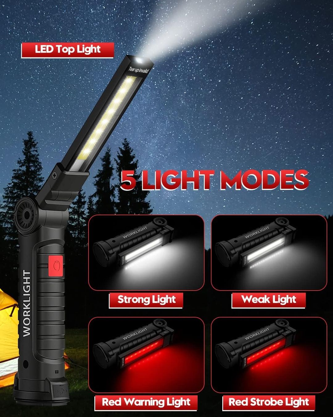Lampade: LED Arbeitsleuchte Werkstattlampe – Nuovo e nell'imballaggio originale da Nuglar venduto da SaleRitter 2