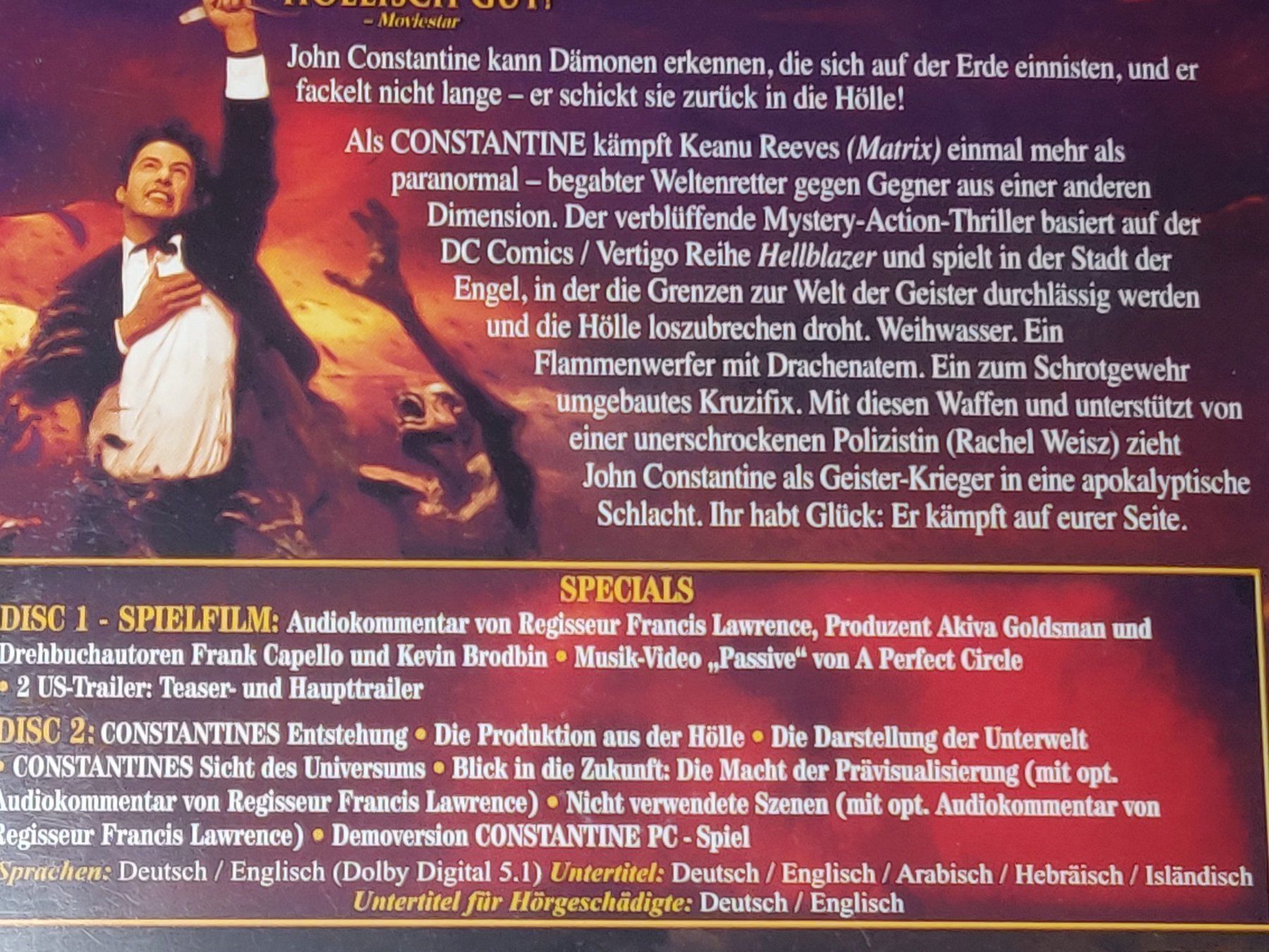 Alle DVDs: Constantine / Keanu Reeves / 2 DVD – Gebraucht aus Zollikofen von Blackie 2