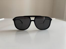 Vintage Gucci Aviator Sonnenbrille GG0262S 001 Made in Italy