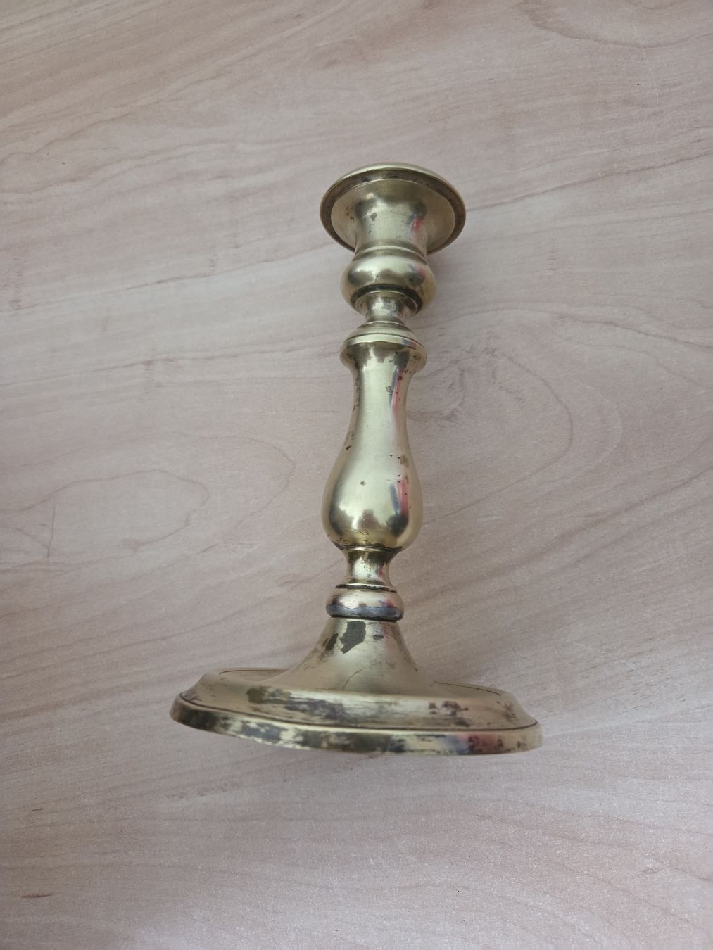 Portacandele: Vintage massiver Messing Kerzenständer  – Usato da Winterthur venduto da katzen07 3